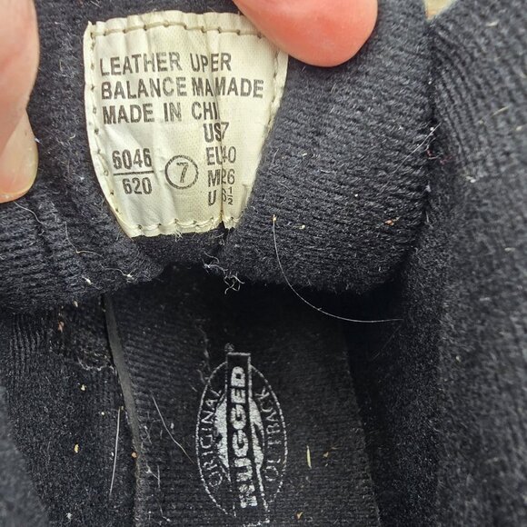 Original Rugged Outback Brown/Olive Leather Hiking Boots Size 7 Lace-Up Durable - Picture 8 of 8